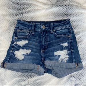 American Eagle High Rise Shortie Short Size 0